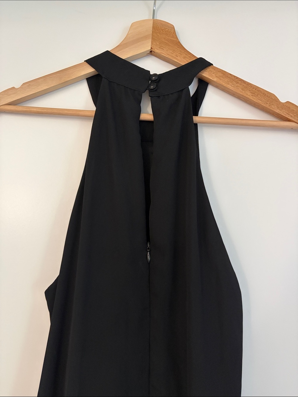 Forcast Black Halter-Neck Maxi Dress
